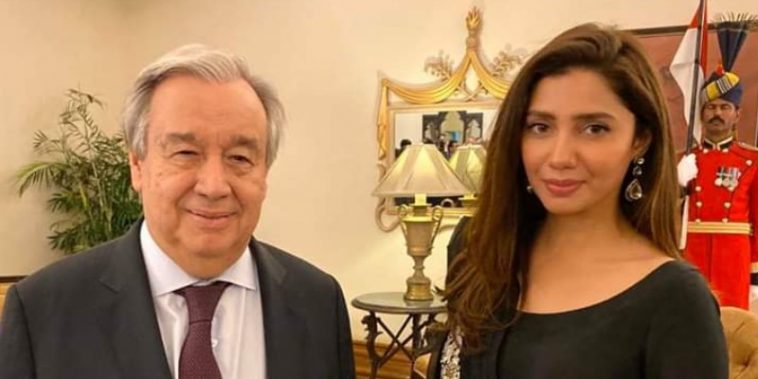"It was a pleasure to meet her" says UN Secretary General Guterres on meeting Mahira Khan