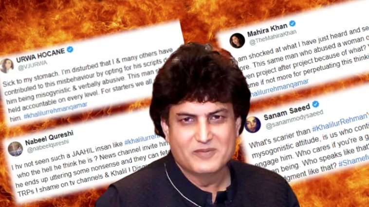 Celebrities Call Out Khalil Ur Rehman Qamar After He Slurred Abuse Against Women